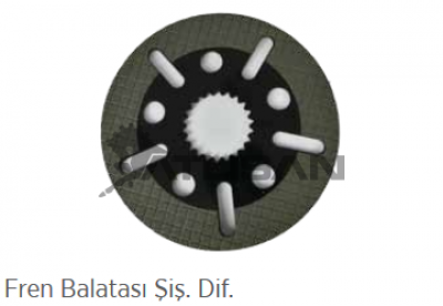 Parça Kodu: 2304017 Fren Balatası Şiş. Dif.