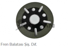 Parça Kodu: 2304017 Parça Adı: Fren Balatası Şiş. Dif.